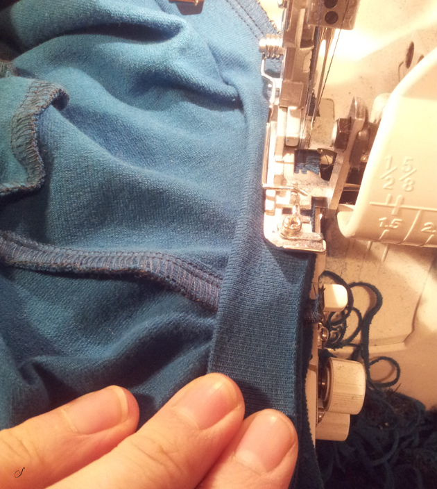 Overlocker til sammensyning i jersey